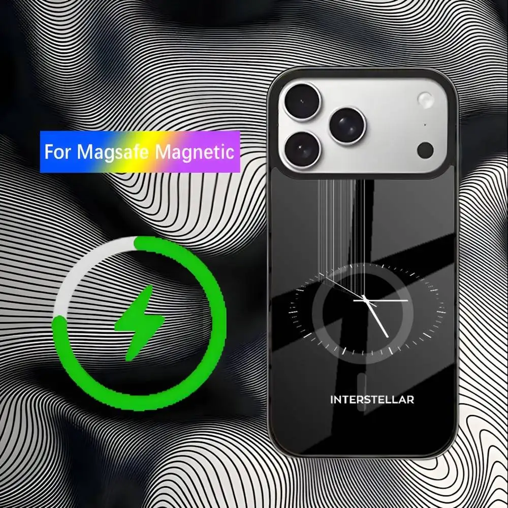 Custodia per telefono I-Interstellar Cooper per iPhone 17,16,15,14,13,12,11,Pro,Max,Plus,Mini,SE4,E Ricarica wireless magnetica Magsafe