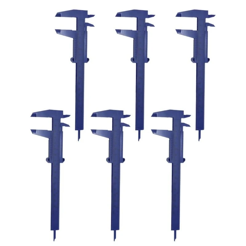 DXAB 6 Pcs 150mm Vernier Caliper Plastic Vernier Caliper with Double Scale Measuring Tool for Carpentry Jewelry Measuring