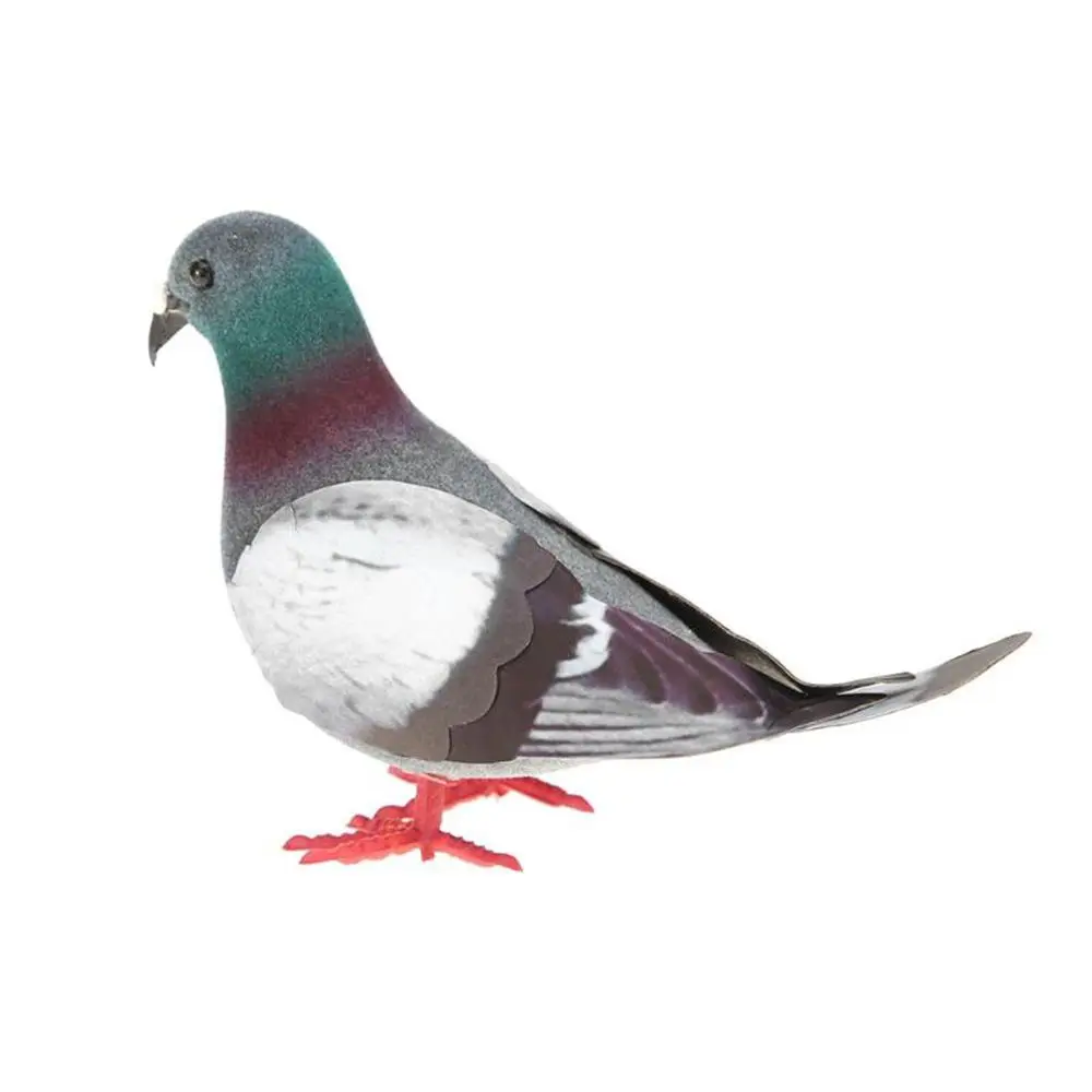 1/2PCS Handicraft Desktop Ornaments Home Decoration Simulation Grey Pigeon Imitation Animal Artificial Birds Dove Model