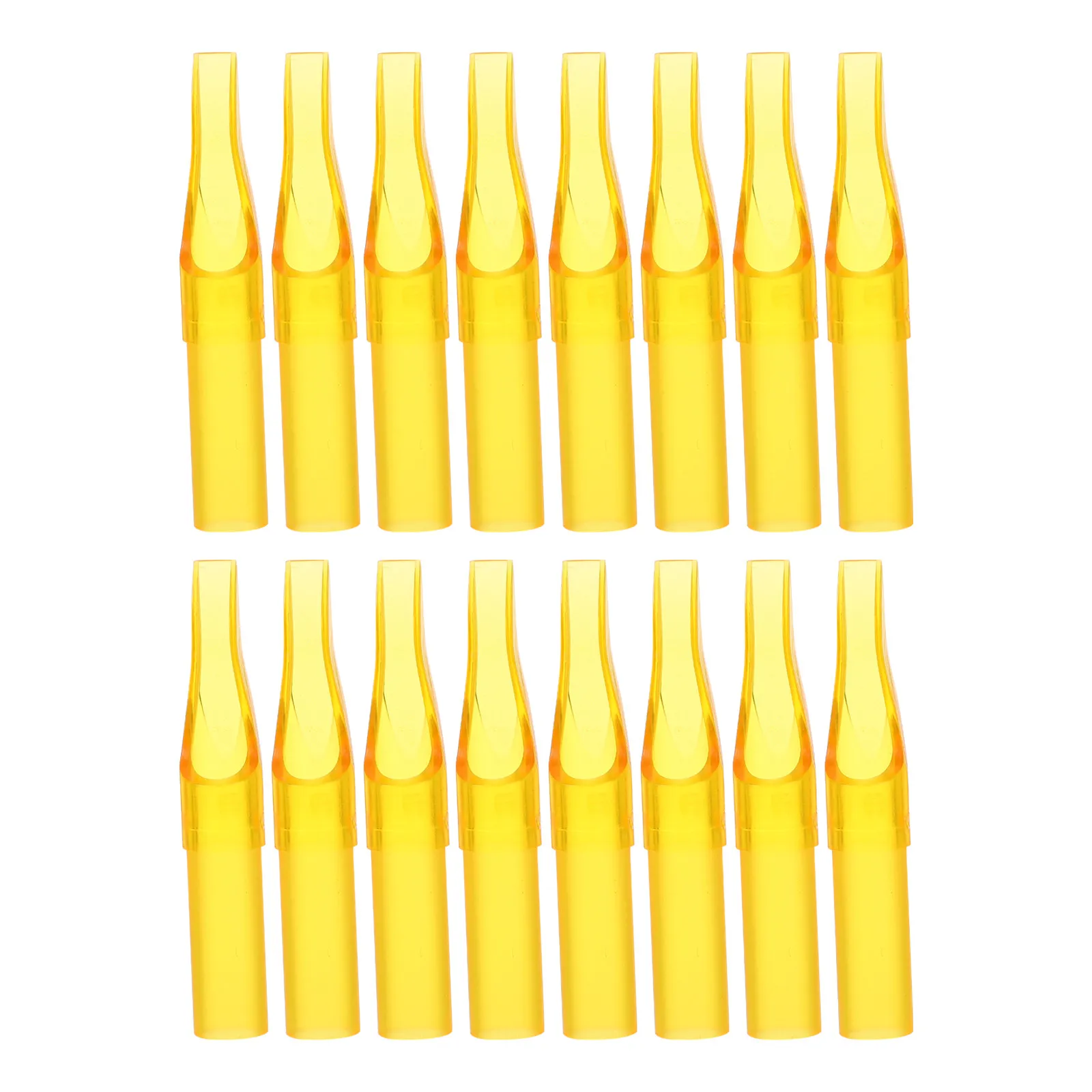 50Pcs Tattoo Tips Plastic Tattoo Nozzle Tips for Professional Tattooing Smooth Ink Output Rounded Edge Safety Design