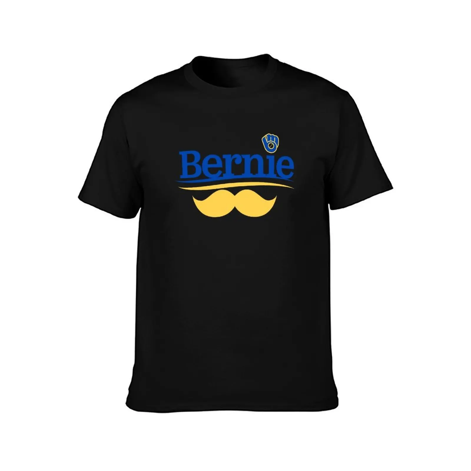 Bernie brewer T-Shirt, Summer Casual Cotton Tee, Oversized Streetwear Tops, Vintage Graphic Print, Loose Fit Short Sleeve