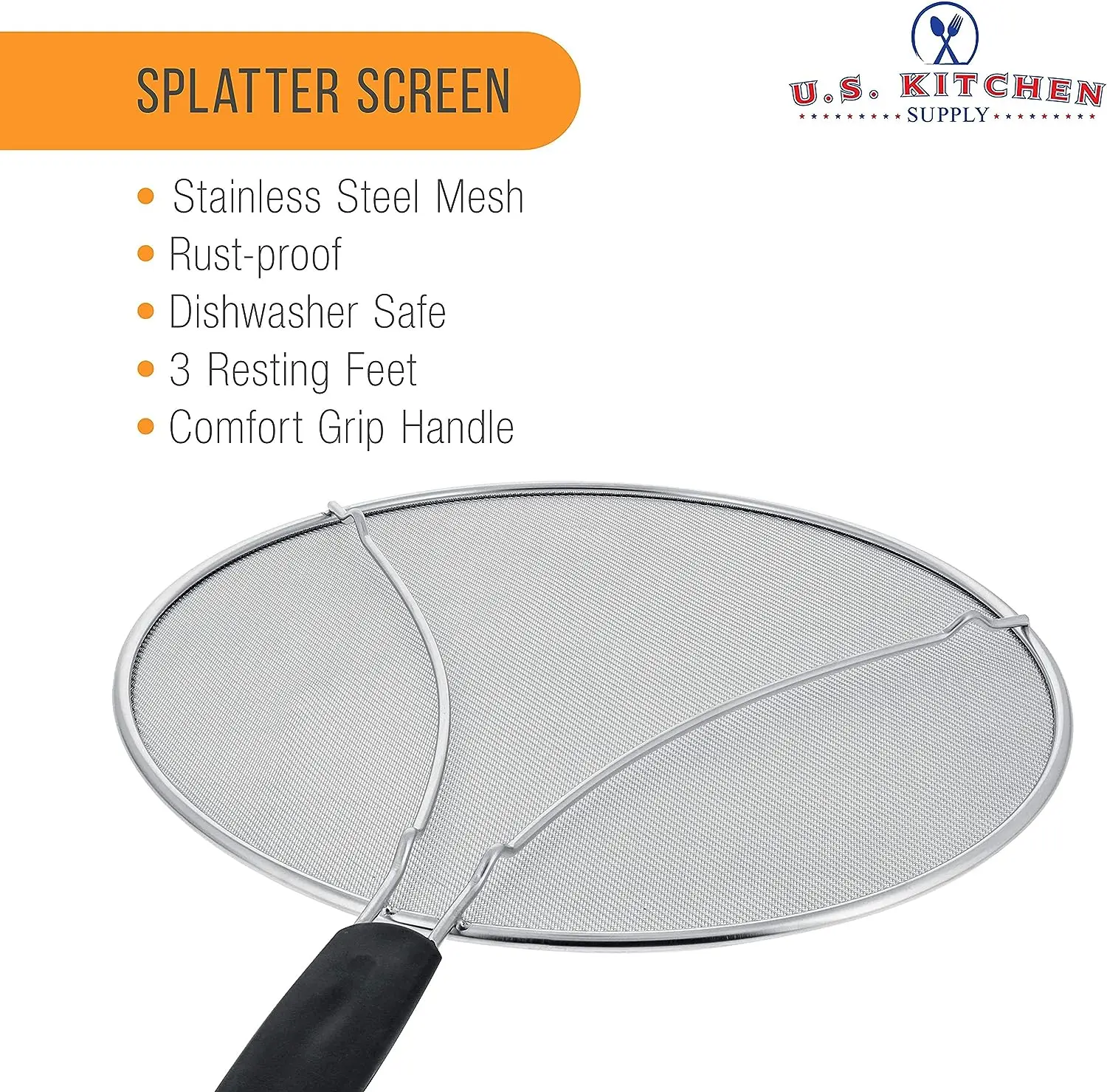 Round BBQ Net Grill Stainless Steel Fine Mesh Frying Pans Accessories Non-stick Grid Rack