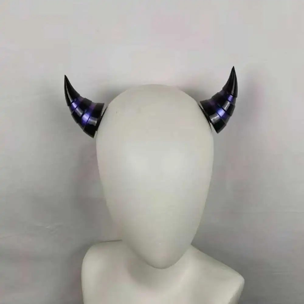 1 paar 7 cm Demon Hoorn Haarspelden Hot Girl Goth Duivel Hoorn Eendenbekjes Haar Clip Halloween Goth Cosplay Haar clip voor Vrouw