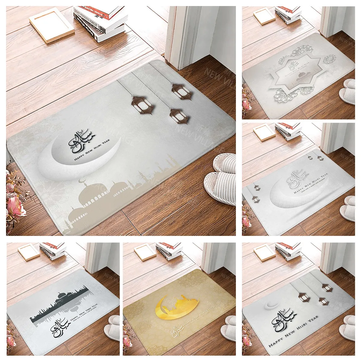 

House entrance carpet magic moon Home doormat entrance Room Bath mat Foot mat bathroom non-slip mat Kitchen water absorption mat