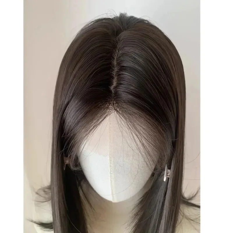 Ashely شعر مستعار قصير طبيعي أسود بني متوسط شعر مستعار قصير دانتيل أمامي شعر مستعار عقال بوب شعر مستعار للاستخدام اليومي 2024 جديد