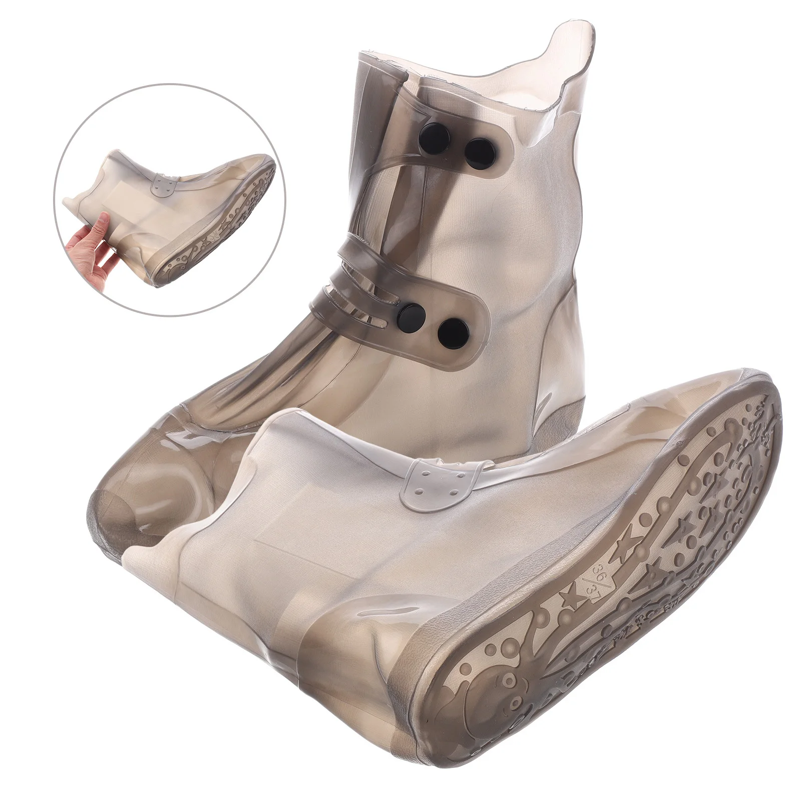 

1 Pair Waterproof Shoe Covers Reusable Rain Boot Overshoes For Women Men Durable Cycling Outdoor Sports Shoe Protector