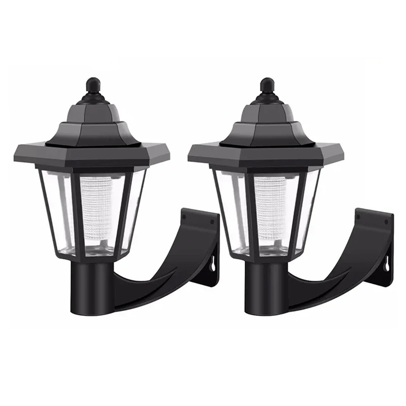 2PCS Solar Decks Lights Fence Post Solar Lights For Patio Pool Stairs Step And Pathways Weatherproofs LED Decks Lights