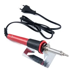 Juego de soldador tallado de 30W/220V, herramienta de pirograbado con puntas, enchufe europeo, pluma para quemar madera, soldadura eléctrica, para tallado de pirograbado