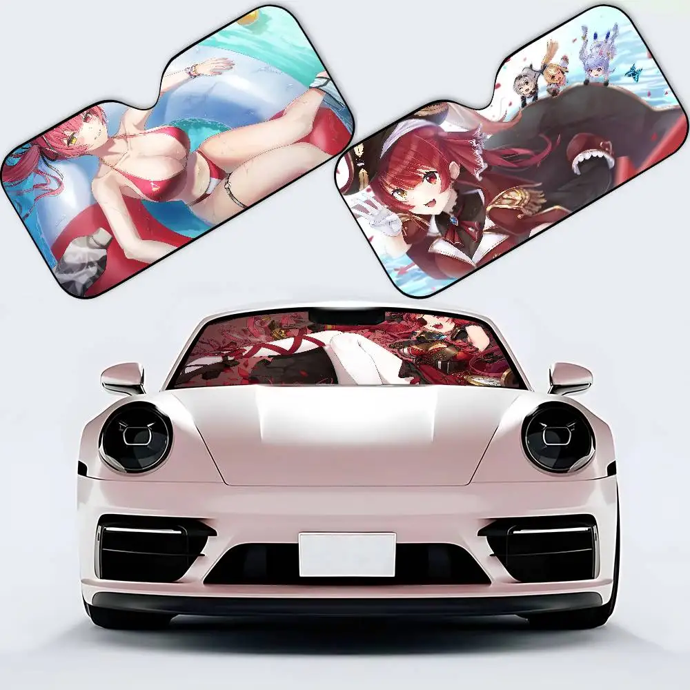 أنيمي الفتيات هوشو البحرية سيارة ظلة سيارة ظلة يغطي غطاء الزجاج الأمامي العالمي للطي قناع