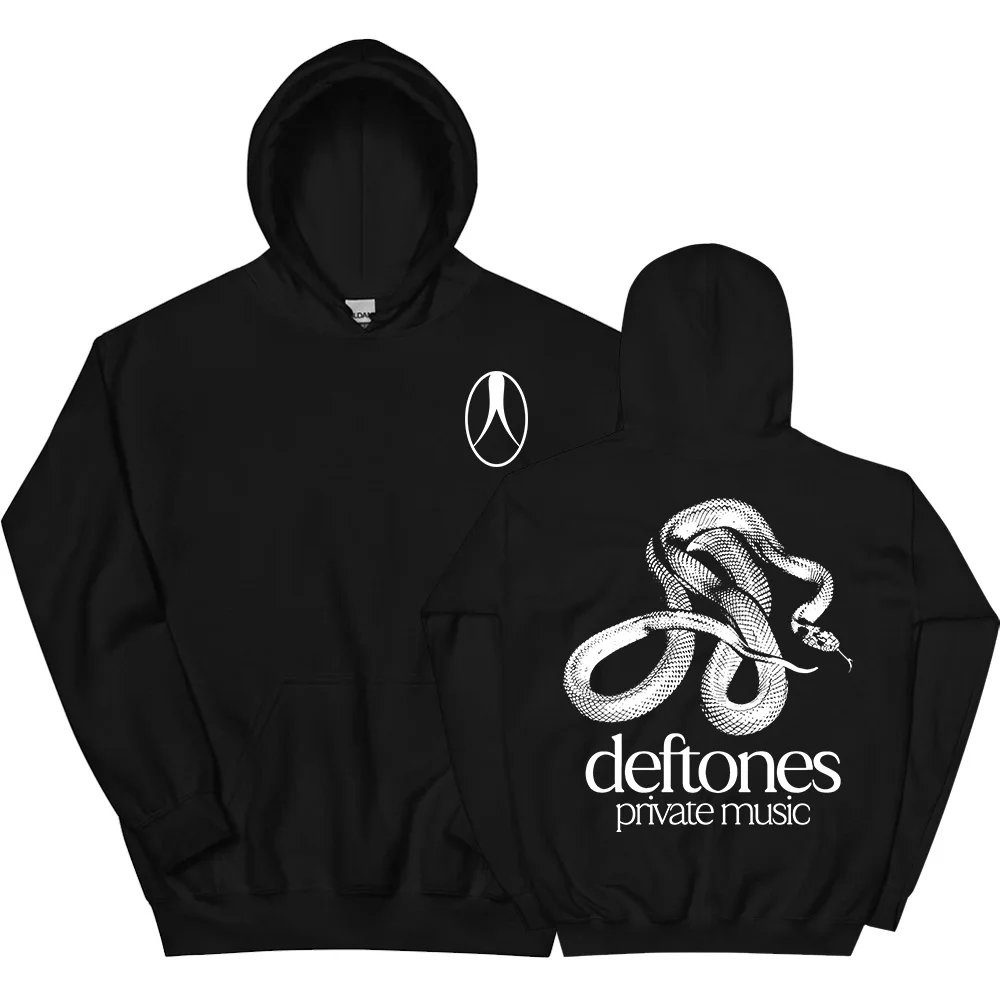 

Private Music Embroidered Hoodie Rock Band Deftones Sweatshirt Unisex Streetwear Long Sleeve Fashion Male Sudaderas Men Clothing