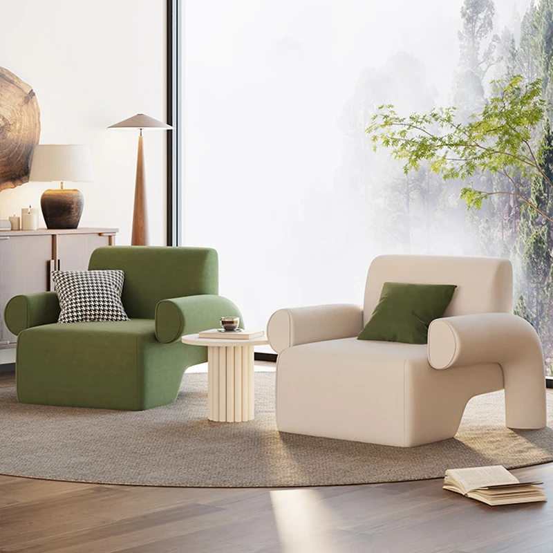 Leniwy fotel Krzesła do salonu Przebranie Mobilne krzesła dla dorosłych Nowoczesne designerskie krzesła Salon Nordic Fauteuil Salon Dekoracje wnętrz