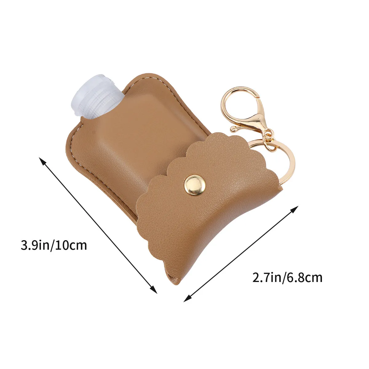 1Pcs Keychain Bottle Cover Portable Protective Cover Pendant Suitable for Perfume Cosmetics Disinfectant