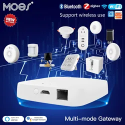 Tuya Smart Wired Multi-mode Gateway ZigBee Bluetooth Mesh Hub Smart Life APP telecomando vocale tramite Alexa Google Home