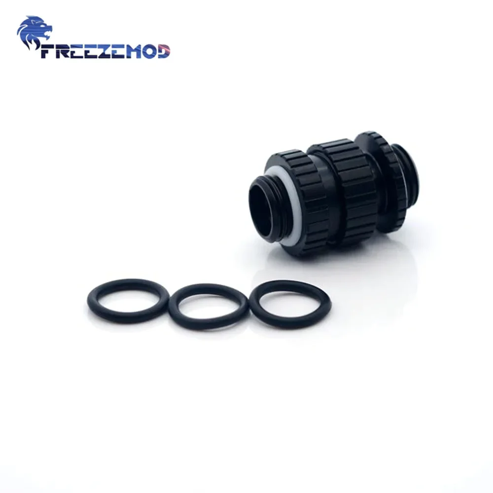 FREEZEMOD Double Male Retractable 16-22mm Extender  Adjustable Adapter Male-Male Extension Fitting G1/4 Thread BSSJT-16