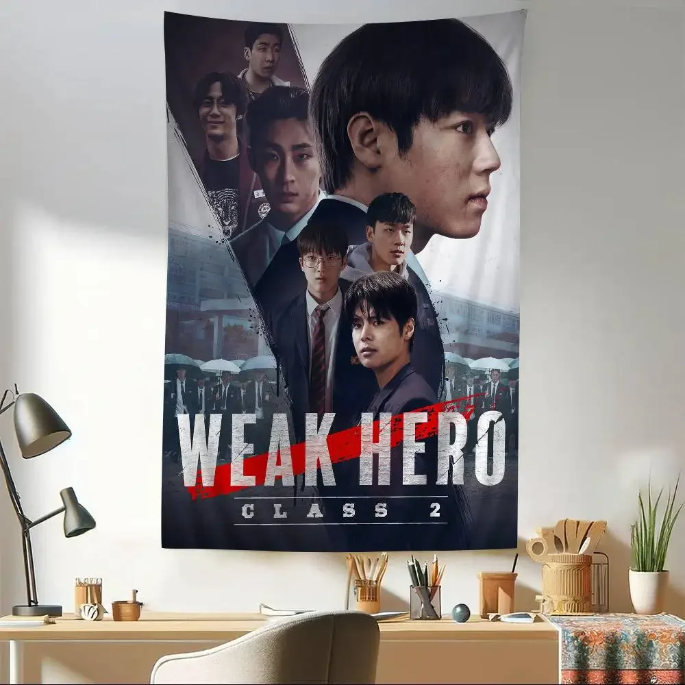 المسلسل التلفزيوني الكوري W-Weak Hero Class 1 2 مطبوعة قماش مزخرف جداري كبير الهندي بوذا الجدار الديكور السحر البوهيمي ديكور