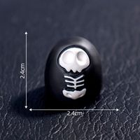 Ghost Mini Pumpkin Resin Doll Bat Black Cat Hallowmas Doll House Accessories Miniature Scene Skull Halloween Ghost Miniatures