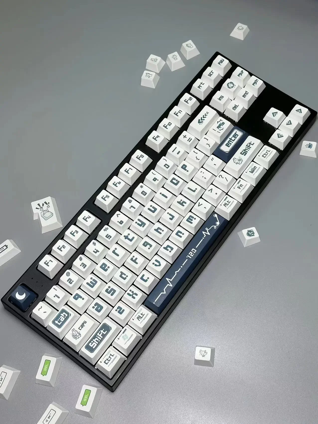 Original factory height small full set, sublimation process PBT material keycap