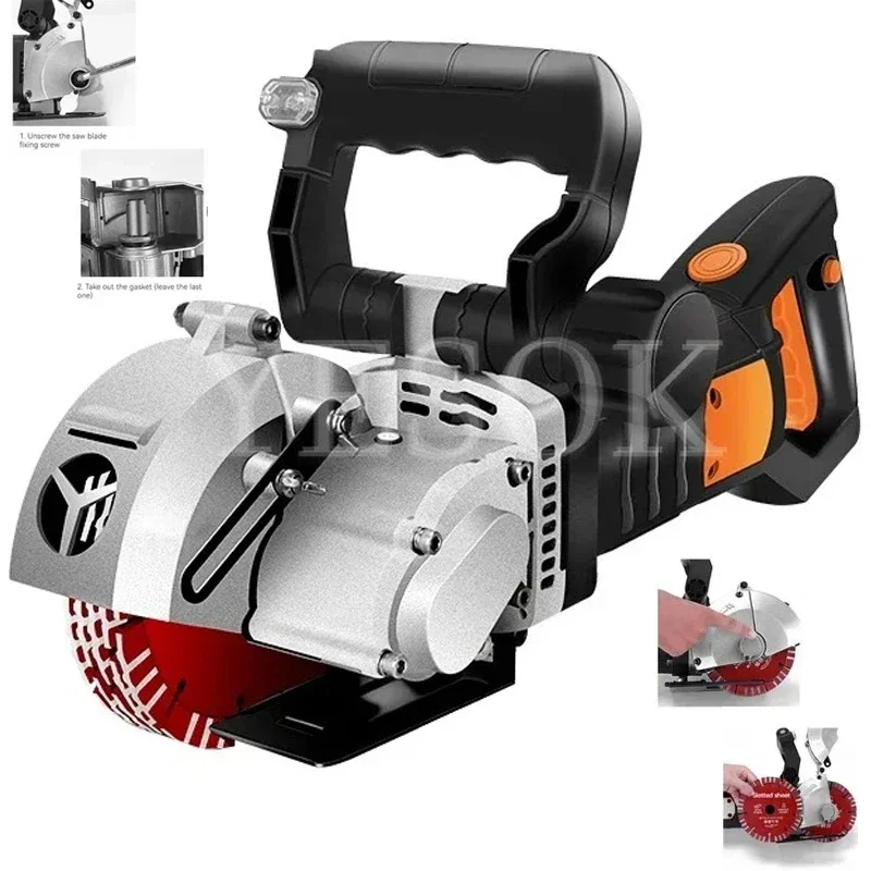 

Electric Wall Chaser Handheld Laser Slotting Machine,220V Brick Wall Cutting Machine Concrete Groove Slotting Machine