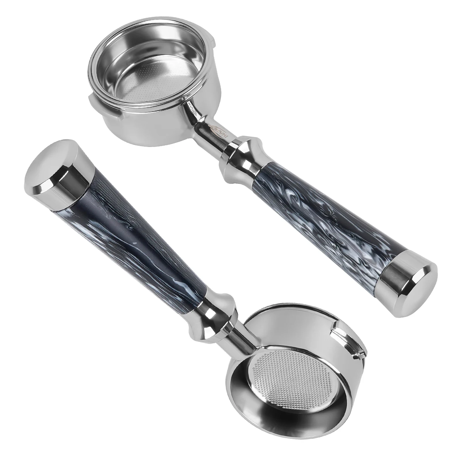 

IKAPE 58 мм бездонный портафильтр с ручкой из смолы подходит для 51 мм 54 мм Delonghi Barsetto Berivlle Lamarzocco Flair58 ECM Lelit Wega