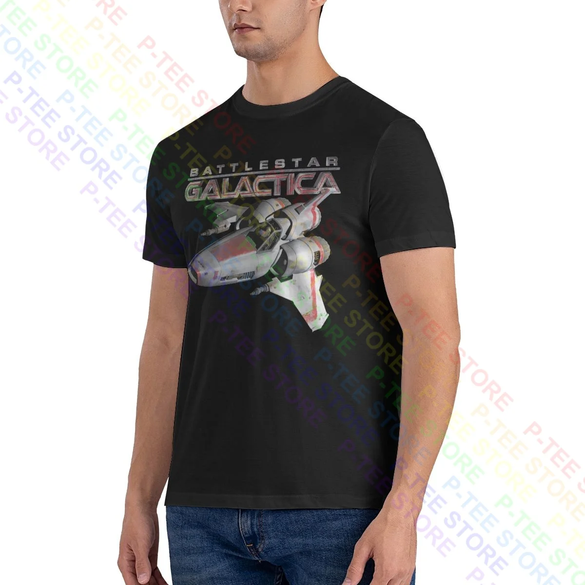 Battlestar Galactica Mark Ii Viper Licensed Sci-Fi Tv Show Shirt T-shirt Gift Vintage Tee