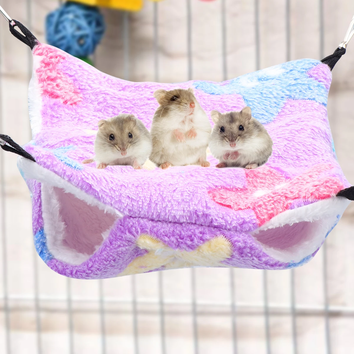 

Hanging Small Pet Bed Hanging Pet Supplies Bed For Cats Dogs Durable Metal Frame Warm Sleeping Area Space Saving