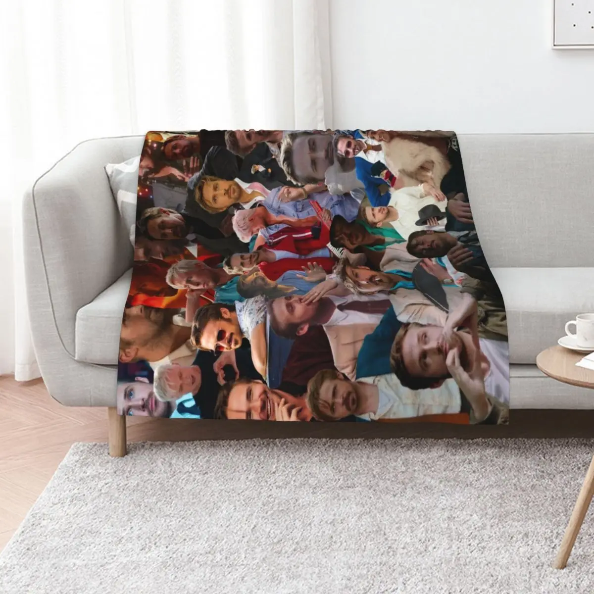

Ryan Gosling Collage Throw Blanket Luxury Brand Blankets Sofas Of Decoration heavy to sleep Bed Fashionable Blankets