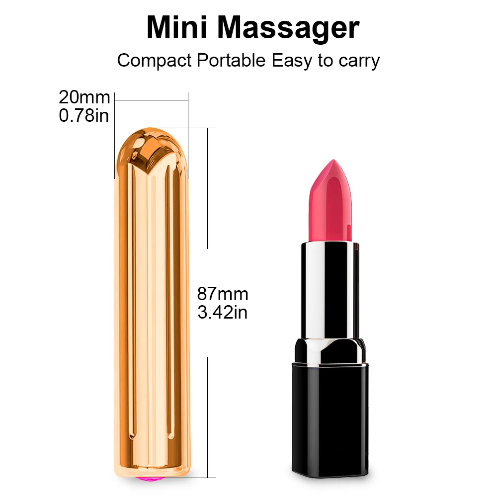 10 Speeds Bullet Vibrator Mini Powerful Sex Toy for Women G-Spot Clitoris Stimulator USB Rechargeable Dildo Anal Toys for Adults