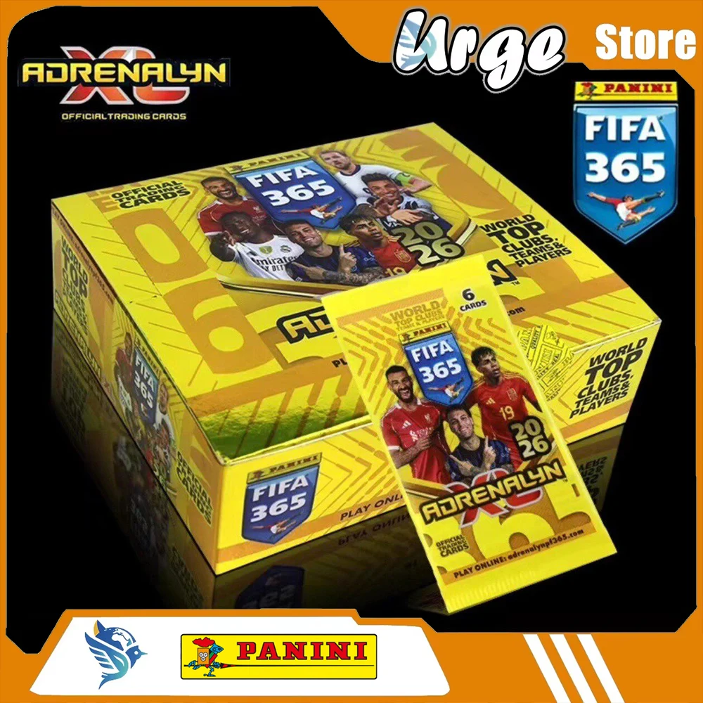 

Коллекционные карточки Panini FIFA 365 2026: Издание Adrenalyn XL. Официальные оригинальные коллекционные карточки футбольных звезд: Месси, Роналду, Ямал.
