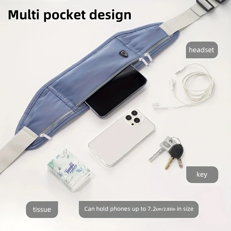 Tas Pinggang Pria Wanita Kantong Sabuk Olahraga Luar Ruangan Tas Ponsel Fanny Olahraga Tas Ponsel Lari Gym Tas Bersepeda Lari Jogging