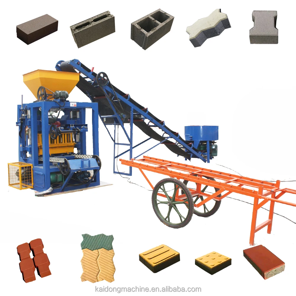 Customizable Logo Color Mold 4-23A Cement Brick Paver Hollow Brick Making Machine Concrete Block Machine Automatic