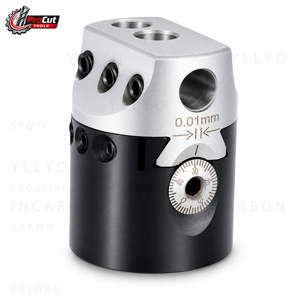 F1 Boring Head Set With Tungsten Carbide Boring Bar, MT SK R8 BT NT Compatible Boring Tool Kit for CNC Milling Machine