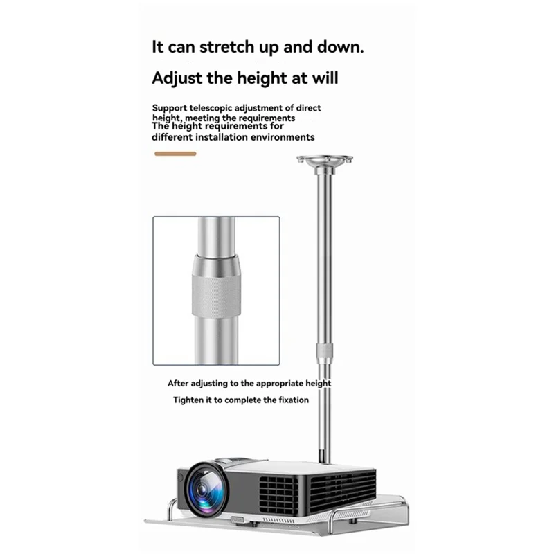 -A15I Ceiling Mount With Adjustable Height Shelf For Projector/Camera Holder Including Tray