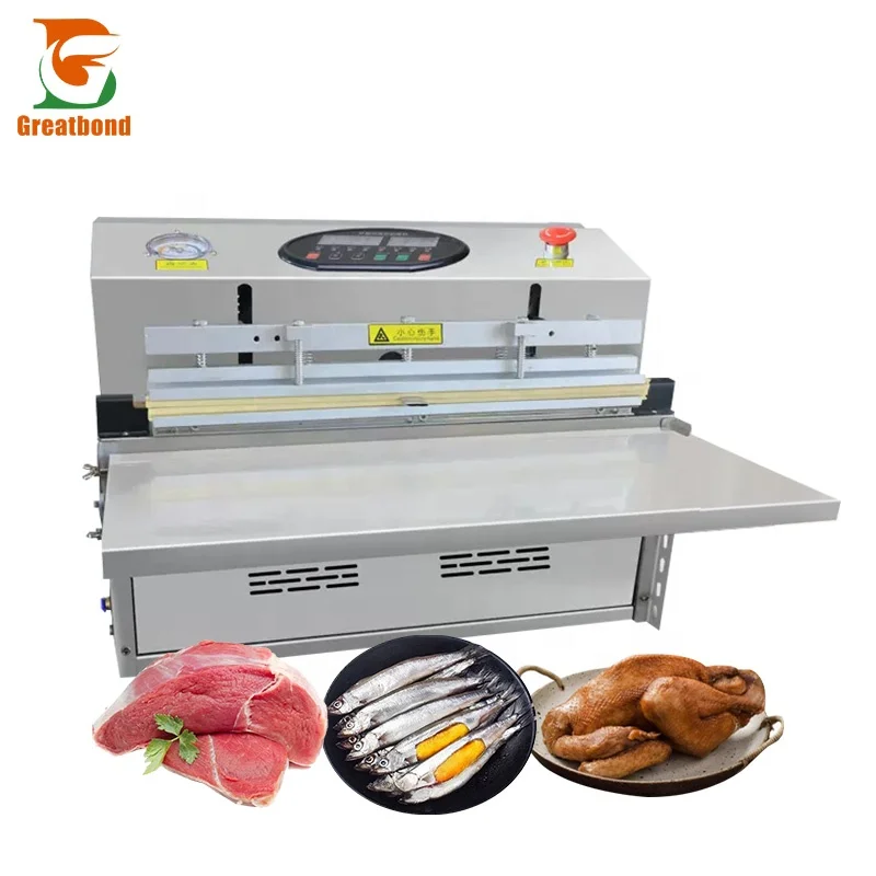 Hot Sale Model500/600 Desktop CE External Double Pump Gas Flushing Pouch Automatic Commercial Food Sealer Vacuum Packing Machine