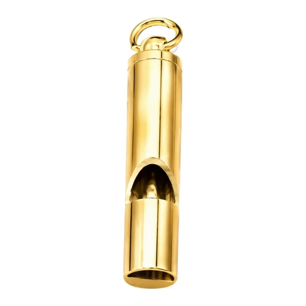 3pcs Aluminium Alloy Dog Training Whistle Brass Material Key-Chain Attached Survival Whistle 125dB+ Loudness