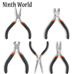 5 Piece 4.5inch Mini Electronic Pliers Diagonal Side Cutting Pliers Cable Wire Cutter Repair Precision Pliers Set