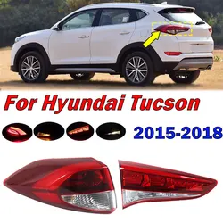 Enquêter arrière intérieur et extérieur LED pour Hyundai, feu antibrouillard arrière, clignotant automatique, feu stop, accessoires de voiture, 4,3 fils, 2015, 2016, 2017, 2018