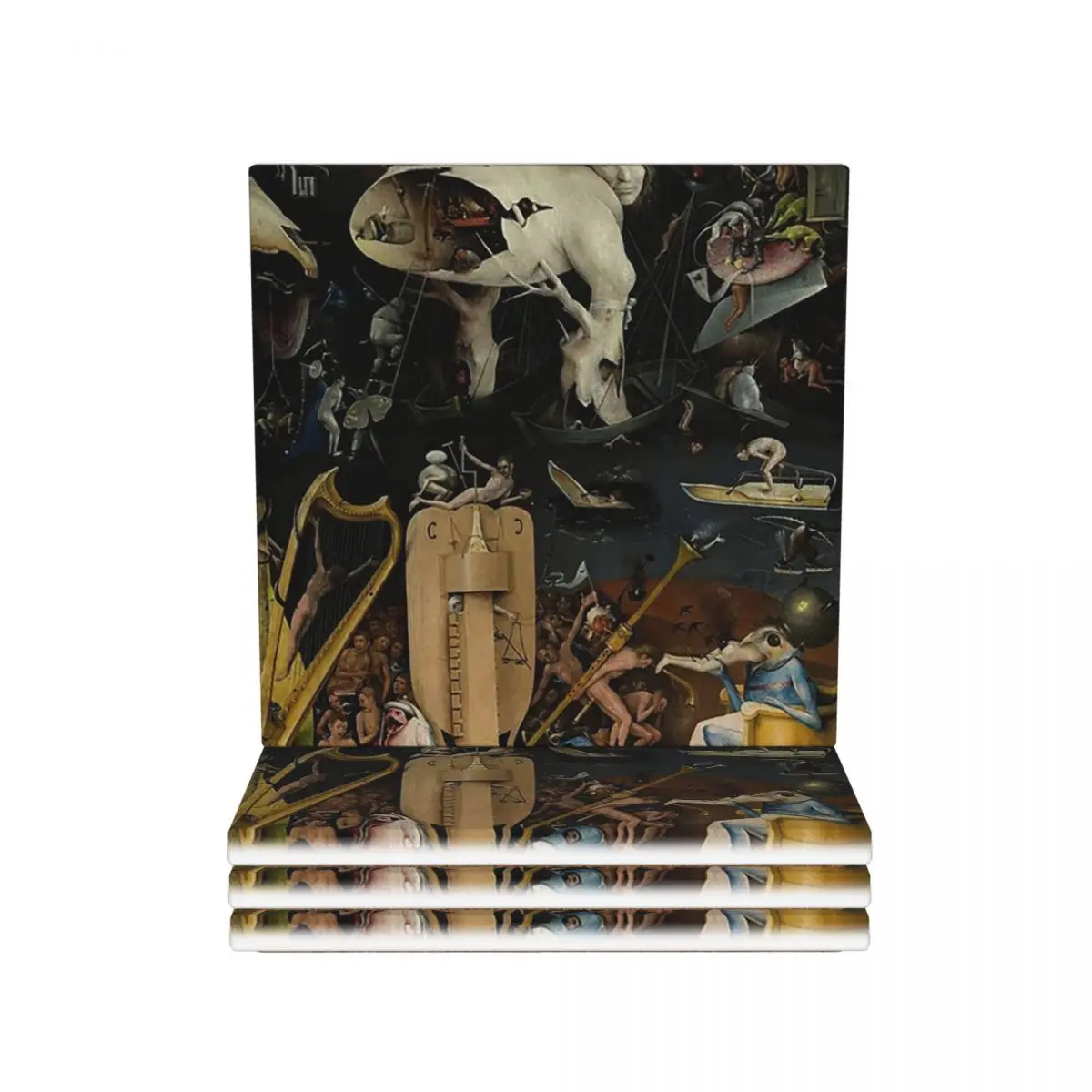 

Garden Of Earthly Delights Hieronymus Bosch Coasters Ceramics Mat Table Decoration For Kitchen Table Placemats Coffee Mat