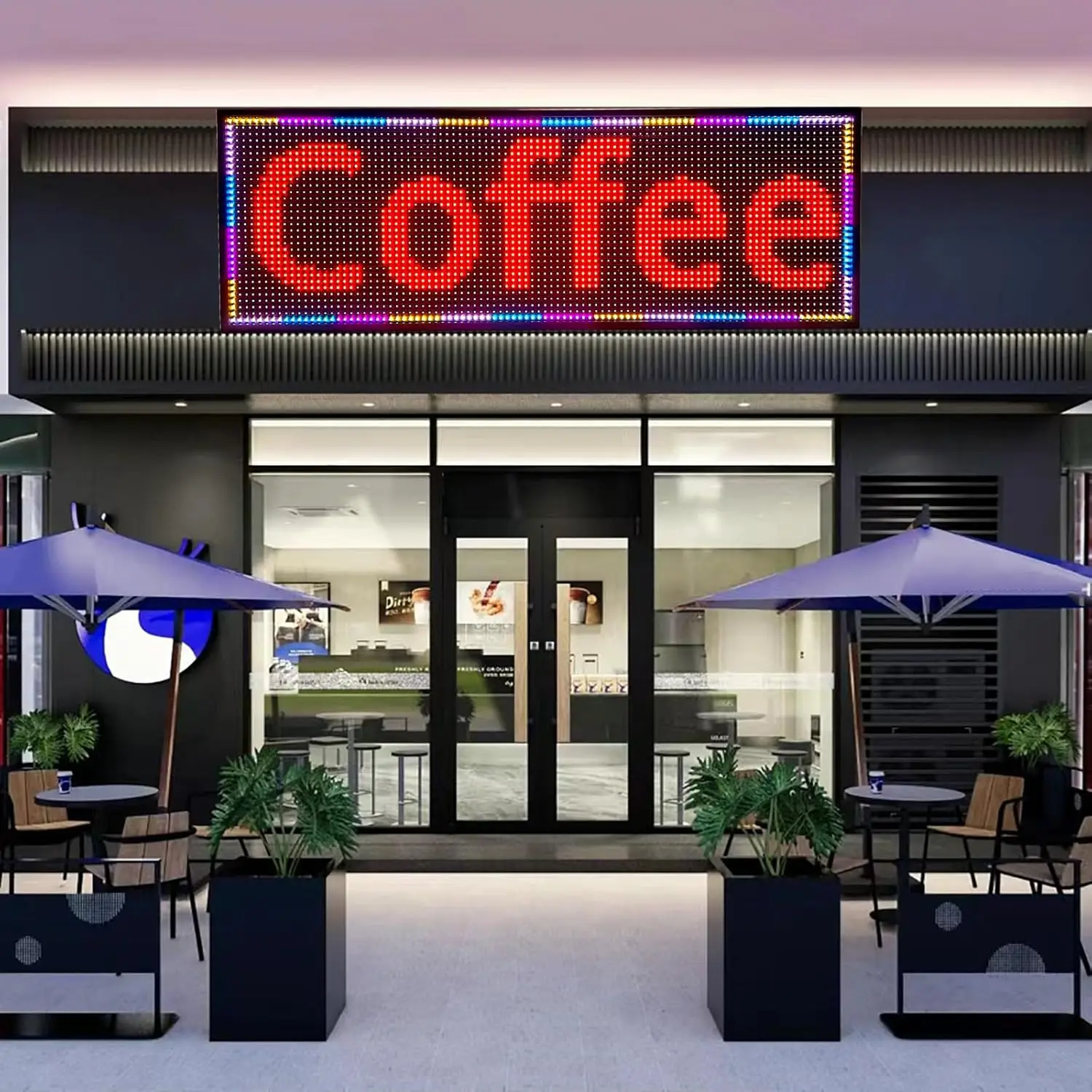 Custom WiFi-Controlled P10 Led Programmable Sign Display Board LED Sign Outdoor Moving Message Text Scrolling Led Sign Display