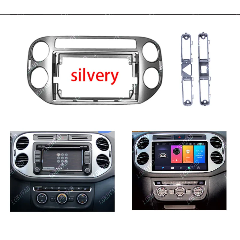 For VW Tiguan 2010-2016 Car Instrument Panel Air Conditioner Vent Grille Vehicle Interior Air Outlet Vent Frame Grille