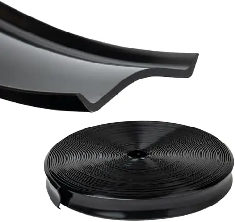 

RV Vinyl Trim Molding Insert 7/8" - Black 100ft for Camper, Travel Trailer Screw Cover