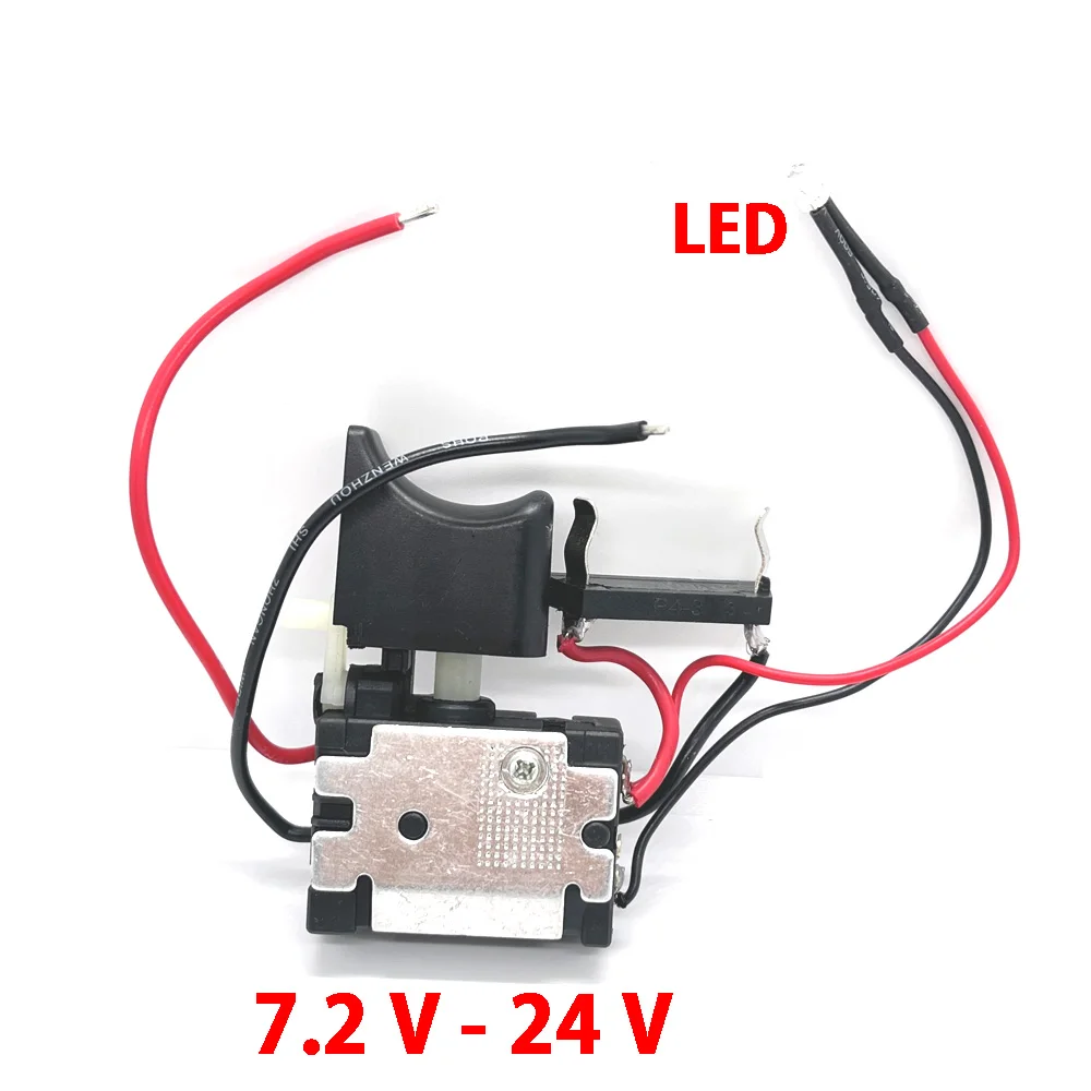 

Convenient Electric DC 7.2-24V Drill Dustproof Speed Control Push Button Trigger Switch Cordless Drill Switch Replacement