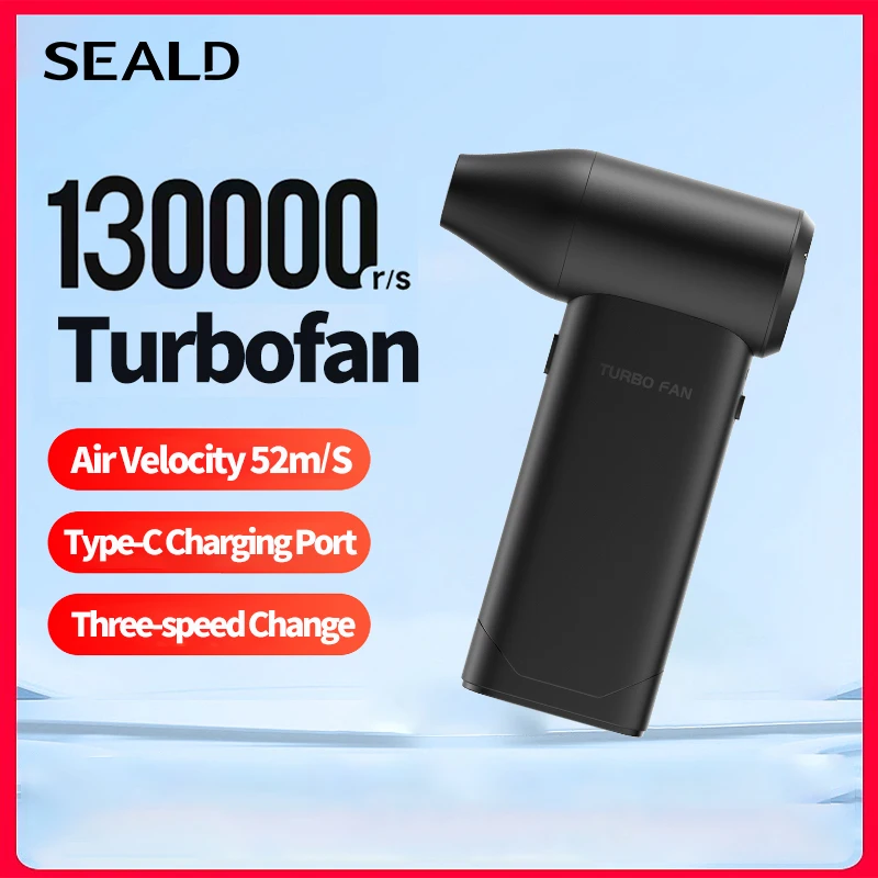 

Seald 007 Turbo Fan Portable Blower Handheld Mini Jet Fan Multi-Scenario Applications Suitable for Air Blowing Coal Burning