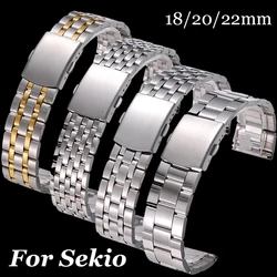 ステンレス鋼の時計バンド,ユニバーサル,折りたたみ式バックル,siko,omega,18mm, 20mm, 22mm