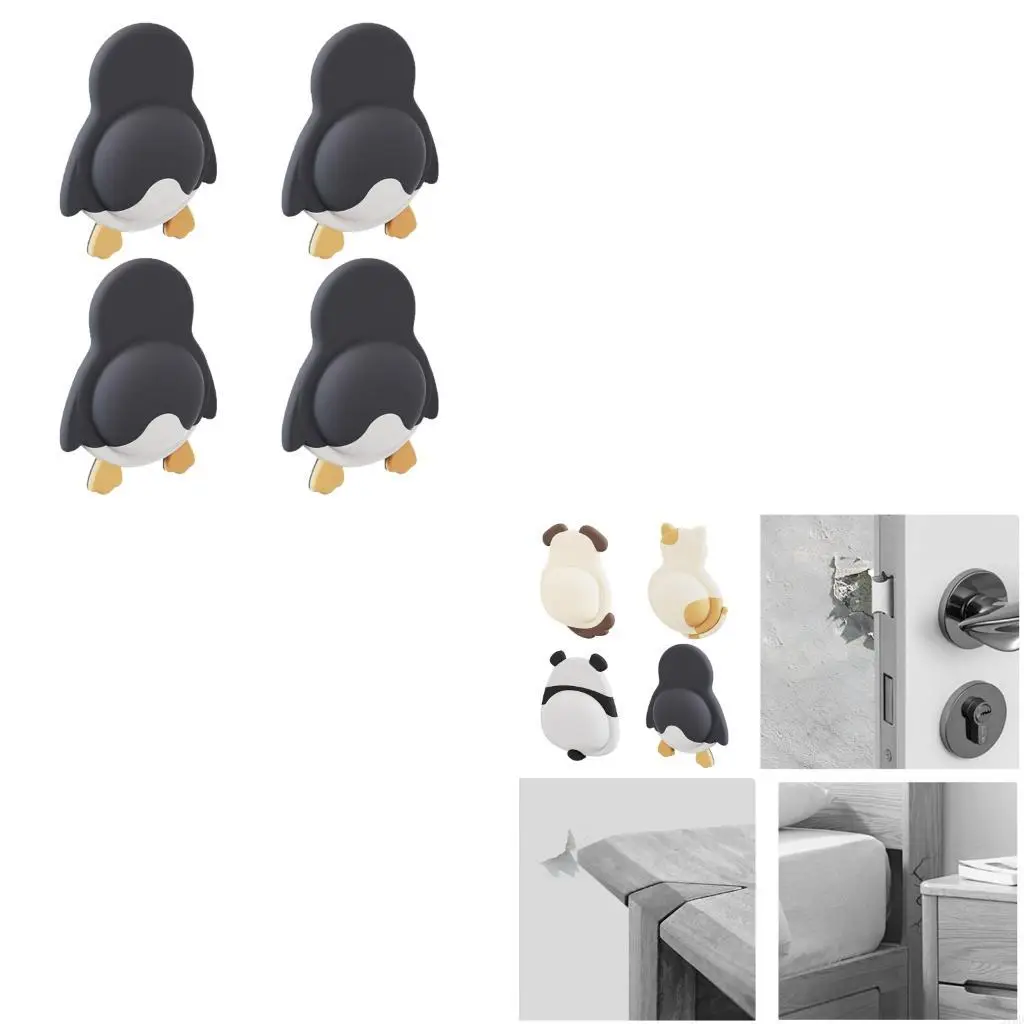 

Soft Rubber Door Bumper Pad High Elasticity Noise Reducing Wall Protector Protections Stickers for Home Door Protections