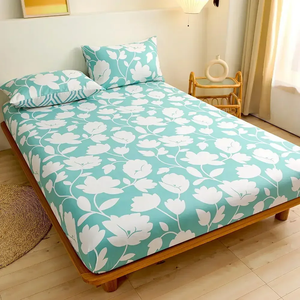 Bohemian design bed Fitted Sheets sabanas Mattress Cover With Elastic Microfiber 120*200*30 180*200*30