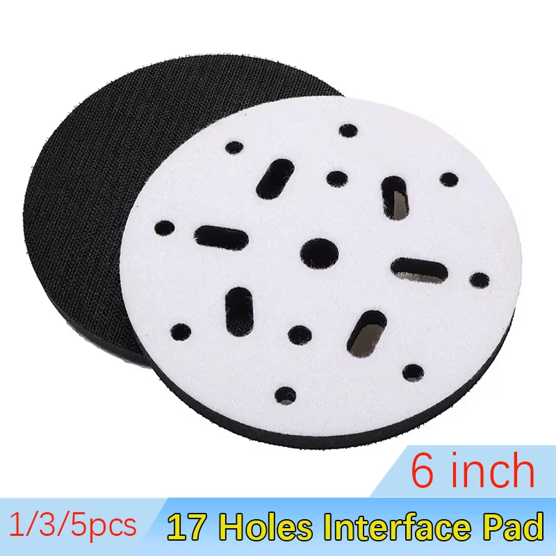 

1/3/5 шт. полировальные подушечки 6 дюймов (150 мм), мягкие буферные губки-прокладки для шлифовальных дисков, для автомобилей, абразивные инструменты