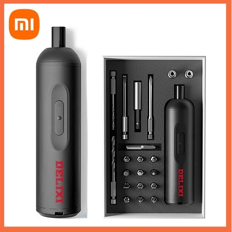 Xiaomi DELIXI Household Electric Screwdriver Multifunctional Rechargeable Screw Driver Set Electric Screwdrivers Repair Tools