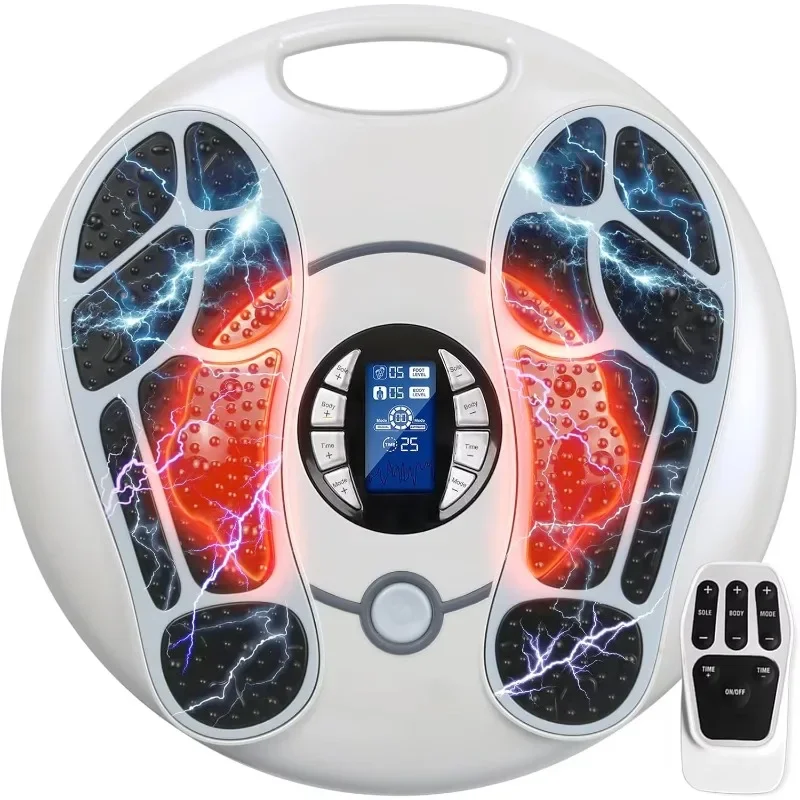 Deep Kneading Vibration Leg Massage Electric Pulse EMS with Remote Control Foot Massager