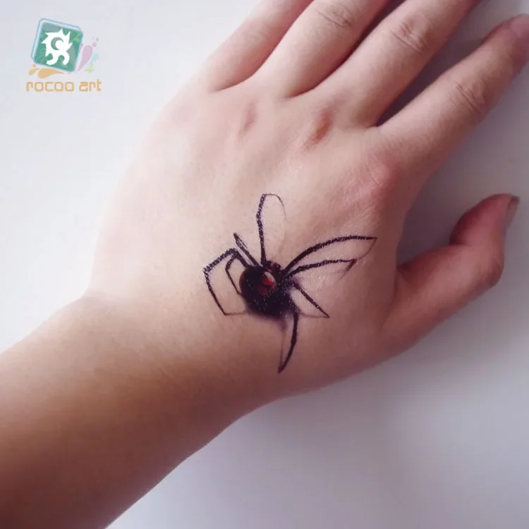 3D Ladybird Water Transfer Flash Fake Tattoo Decals Rocooart Hand Finger Waterproof Temporary Tattoo Sticker Taty For Women Men