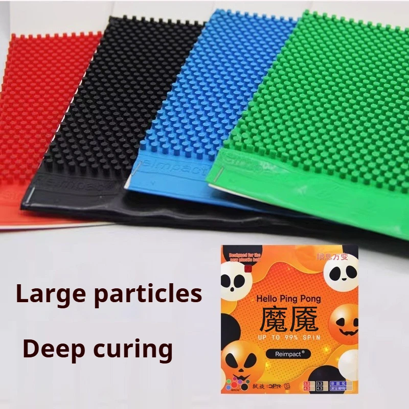 تنس الطاولة ذو الجسيمات الكبيرة جدًا من المطاط OX Momo ذات النقاط الطويلة الملونة العميقة تقريبًا. 4.3 ملم ارتفاع الجسيمات بينغبونغ المطاط